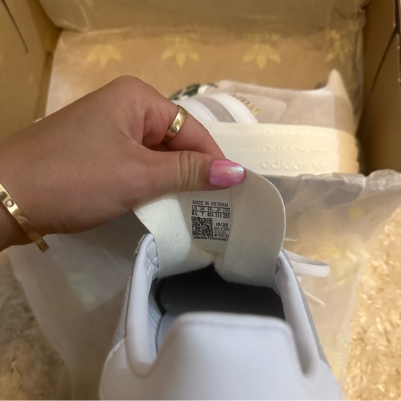 Women’s Adidas Gazelle Bold Grey White - Picture 6 of 7